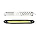 Rayhoo 2 pcs Set Waterproof IP67 Rubber Flexible High Power 6W 12V Flip Slim Chip COB LEDs Generation DRL Daylight Driving Light Daytime Running Light For Car Vehicle Universal (Blade, White)