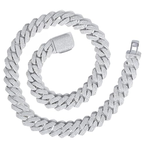 MRDOPELUX Cuban Link Chain Silver03