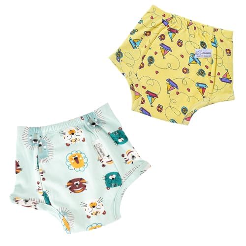 SNUGKINS Snug Potty Training Pull-up Pants for Babies/Toddlers/Kids | 100% Pure Cotton | Washable & Reusable | (Fits 9 Months to 6 Years) | Pack of 2, 3 & 4.