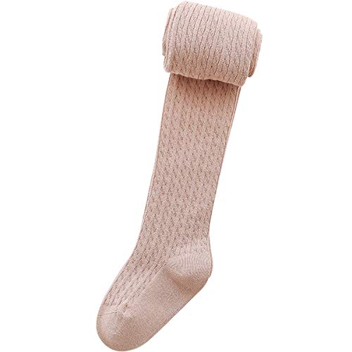 Image of vanberfia Baby Girls Tights Cable Knit Leggings Stockings Cotton 3 Pack Pantyhose Infants Toddlers 2-8T
