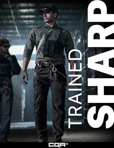 Image of CQR Men's Flex Stretch Tactical Pants, Water Resistant Ripstop Cargo Pants, Lightweight EDC Outdoor Work Hiking Pants