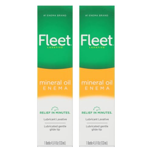 Fleet Laxative Mineral Oil Enema, 4.5 fl oz (Pack of 2)