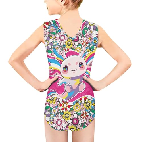 Image of Mumeson Girls One Piece Swimsuits Lightweight V-Neck Swimwear Bathing Suits for Little Girls 3-14 Years