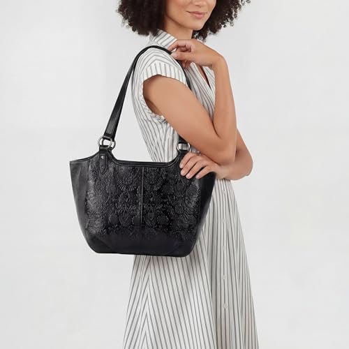 Image of The Sak Bolinas Leather Satchel - Spacious Shoulder Bag with Zip Closure