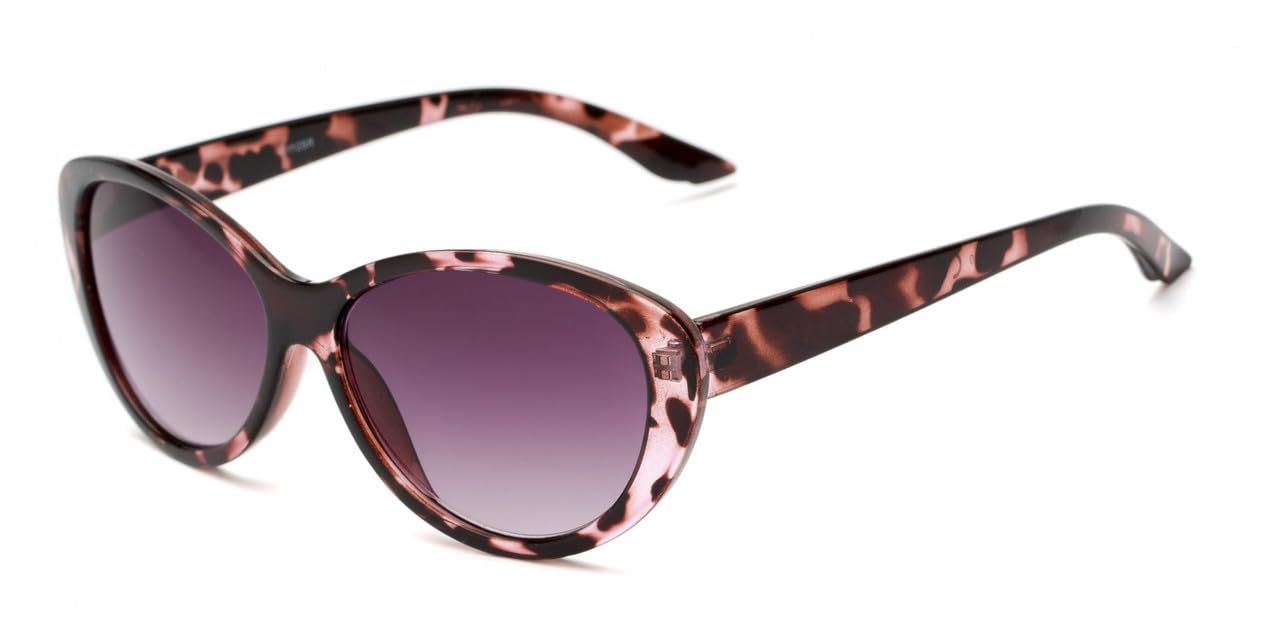 I-Sential Women's Dark Tortoise Reading Sunglasses Designer Retro Frame Uv400 Sun Readers Tinted Glasses & Case 1.75