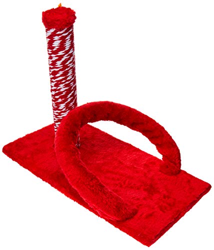Pet Injet 10493 Arranhador Cat Crazy Arco Retangular para Gatos, Vermelho
