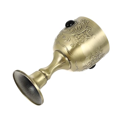TOPBATHY Copa de Cáliz de Metal Vintage Copa de Comunión Accesorio para Fiesta de Vino Tinto