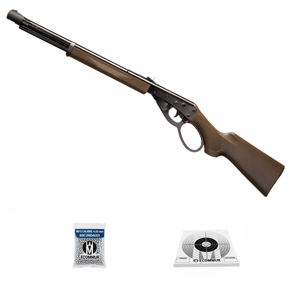 Carabina Marlin Lever Action (4,5mm) | Pack Que Incluye: Rifle + balines (Bolas de Acero BB's) + dianas.