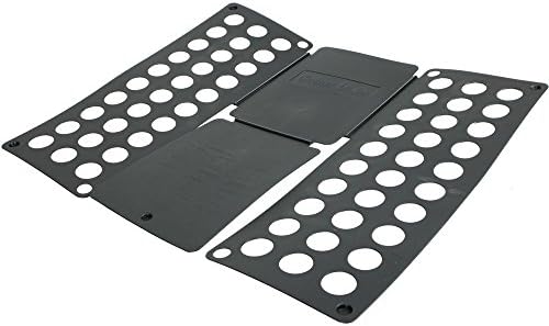 Styleys Plastic Adjustable Clothes Folder T Shirt Flip Fold Folding Board Fast Laundry Folder Clothing Flipfold (S1140_Black), Pack Of 1 Count