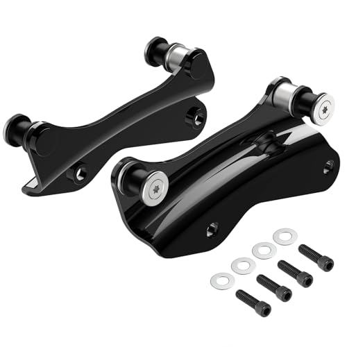 Benlari Gloss Black 4 Point Docking Hardware Kit 2014-2024 Compatible for Harley Davidson Touring Street Glide Road Glide Electra Glide Road King CVO (Vivid Black)