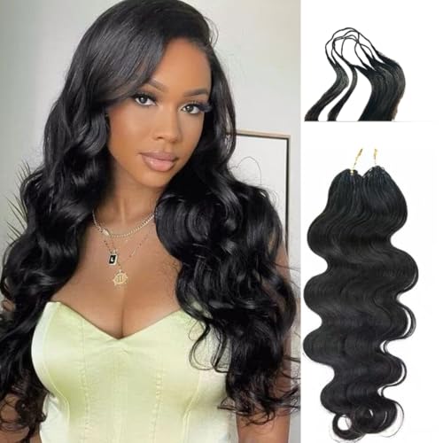 GoGobraids 100% Human Hair Body Wave Knotless...