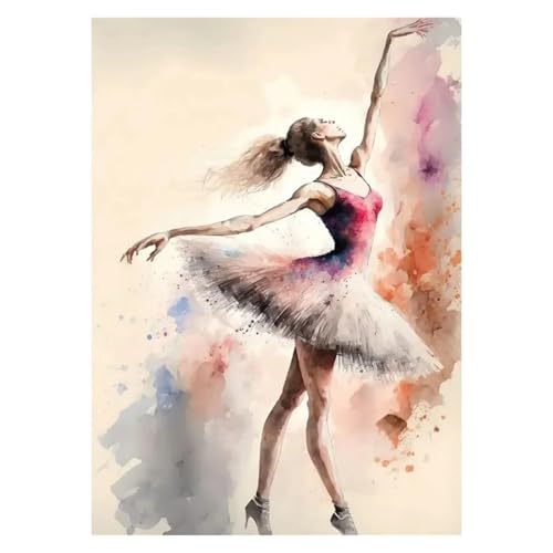 Peinture sur toile de ballerine LEMST impression HD en 30x40cm