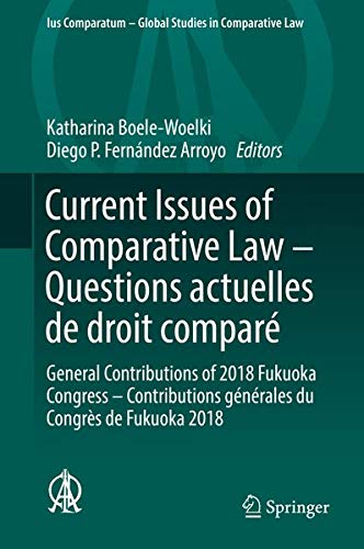 Buy Current Issues of Comparative Law – Questions actuelles de droit comparé — BookShops.in
