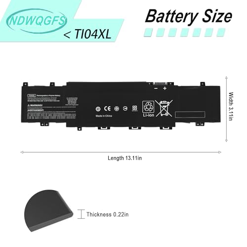 Image of TI04XL M24563-005 Laptop Battery Replacement for HP Envy 17-CH 17-CH0000NB 17-CH0027UR 17M-CH 17M-CH0013DX Series Compatible with HSTNN-IB9T M24420-1C1 M24420-1D1 TI04055XL