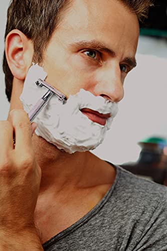 Wilkinson Sword Classic Vintage hochwertiger Rasierhobel inkl. 10 Doppelklingen aus Vollmetall - Für eine besonders exakte und schonende Rasur - Image 4