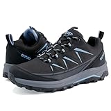 OUTJET Women’s Hiking Shoes Lightweight Breathable Sneakers – Comfortable Non Slip Trail Walking Shoes for Outdoor Travel & Everyday Wear Black