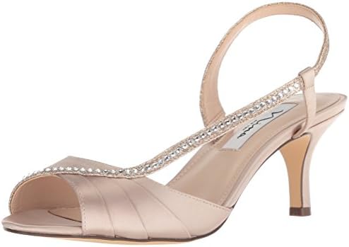 NINA Women's Cabell Heeled Sandal, Taupe 293, 8 M US