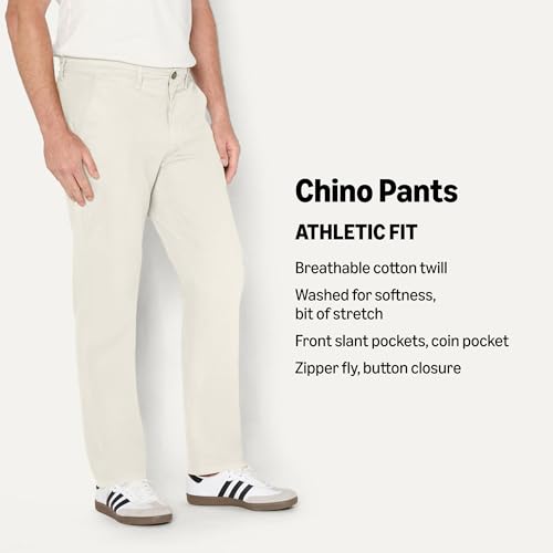 Image of Amazon Essentials Men's Athletic-Fit Chino Pants