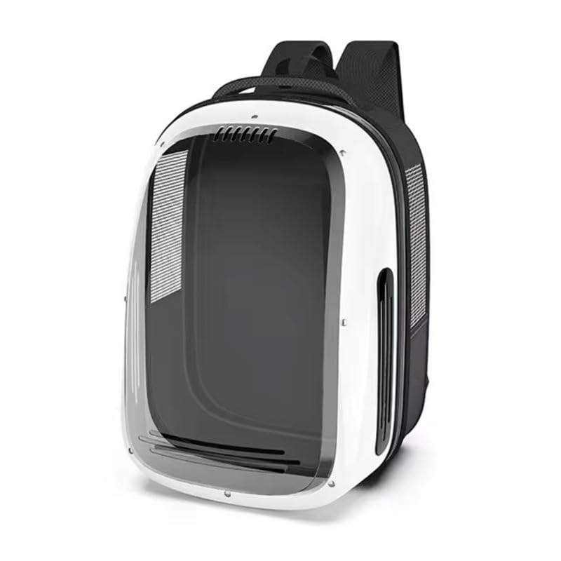 Mochila Panorâmica Transporte Pet Avião Para Cães E Gatos Luxo (Branco)