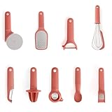 🍕| COUPE-PIZZA | Avec ce coupe-roue, vous pouvez découper vos parts de pizza avec plus de précision. Sa lame en acier inoxydable vous permet de séparer les tranches sans effort et grâce à sa poignée soft-touch, il est plus facile à manipuler. Il passe au lave-vaisselle et résiste à des températures allant jusqu'à 40ºC.