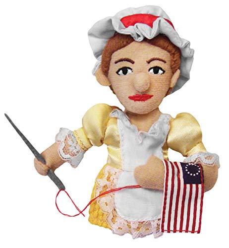 The Unemployed Philosophers Guild Betsy Ross Plush Finger Puppet and Refrigerator Magnet - Toy for Kids or Adults