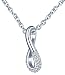 Produktbild Unendlich U Elegant Unendlichkeit Symbol Zahlen 8 Damen Halskette 925 Sterling Silber Zirkonia Anhänger Verstellbare Kette, Silber