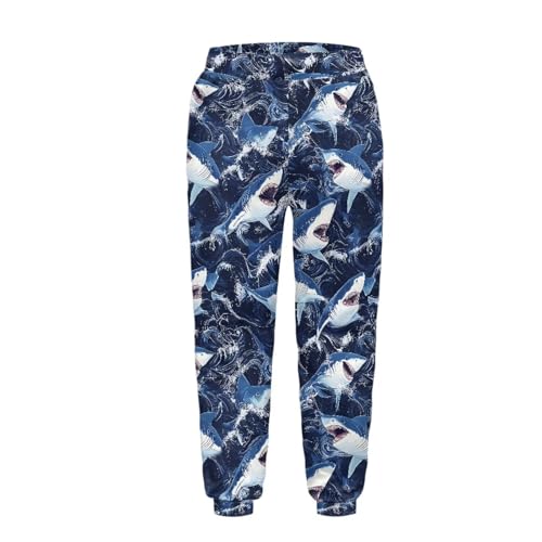 Cozeyat Children's Jogger Pants Size 4-15Y,Softy Elastic Wasitband Ankle Length Pant with Pockets Trousers4