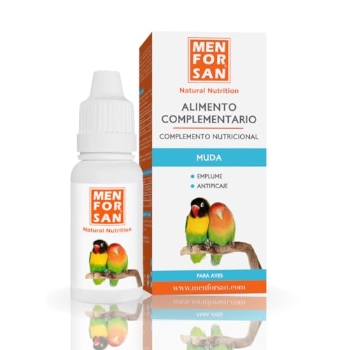MENFORSAN Alimento Complementario para Aves Muda | para Fortalecer el Crecimiento de Las Plumas | 30 ml