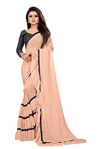 ruffle saree in amazon