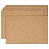 Brown Kraft Cardstock 4x6 Blank Cards，Goefun 100 Pack 80lb Unruled Index Cards for Invitations, Business, Greetings, DIY