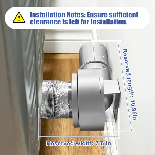 Image of 90 Magnetic Dryer Vent Coupler,Magnetic Dryer Vent Coupling 90-Degree Elbow with Strong Self-connection