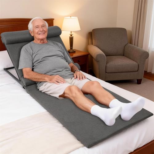 Eastrexon Electric Lifting Backrest for Bed, Soft Cushion, 4-70° Adjustable Angle, 330 Lbs Load Capacity for Easily Getting up, Ideal for The Elderly, Pregnant Women and Patients
