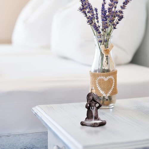 Brûleur d'encens cascade tête de mort pour cône d'aromathérapie