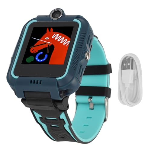 Gavigain Reloj inteligente 4G para niños pequeños, pantalla táctil HD de 1,4 pulgadas, cámara de videollamadas, reproductor de música, podómetro, reloj inteligente IP67 para niños