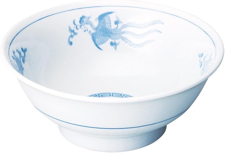 Hanaden Koyo 50105033 Koyo Pottery Phoenix 6.8 High Base Bowl, Chinese Tableware, Mino Ware, Dishwasher Safe, Made in Japan