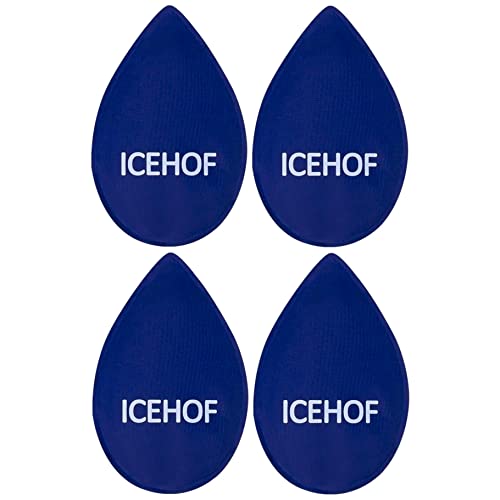 ICEHOF Ersatz-Kühlpads für Weisheitszähne - 14 cm x 9 cm - für mehr Kühlung nach Zahn OP - Kühlpack Weisheitszahn Kühlkompresse Kühlpads Gesicht (Ersatz-Kühlpads, 4)