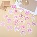 HJZHII 100PCS Coquette Bows Stickers, Cute Waterproof Vinyl Decals Varied Styles Aesthetic Stickers Pink Bows Stickers for Girl Women Phone Water Bottle Laptop Decorations