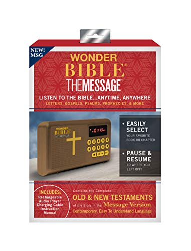 Wonder Bible The Message MSG- The Audio Bible Player That Speaks, Message Version