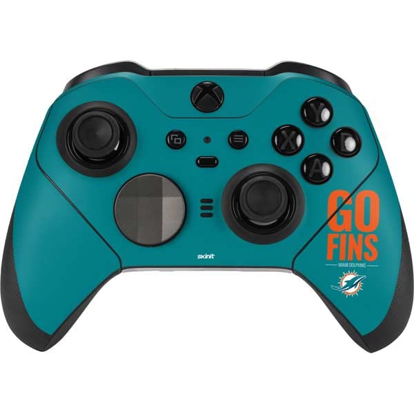 Skinit Decal Gaming Skin Compatible with Xbox Elite Wireless Controller Series 2 - Officially Licensed NFL Miami Dolphins Team Motto Design