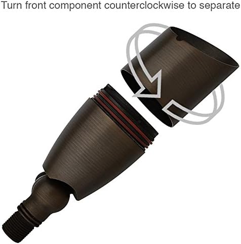 Miniatura 6 de MarsLG BRS1 - Lámpara de punto direccional de bajo voltaje de latón macizo con certificación ETL en acabado de latón antiguo con pico de tierra y