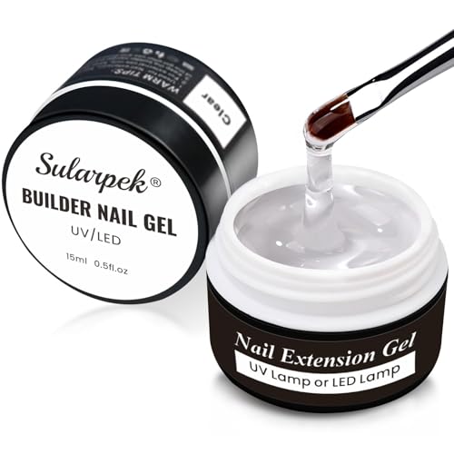 Sularpek 2 * 15 ML Gel Ricostruzione Unghie, Naturale Gel...
