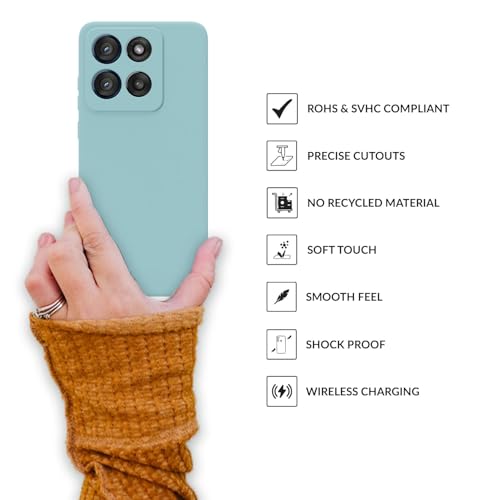 Image of SPRIG Compatible with Moto Edge 60 Stylus Premium Skintone Back Cover Drop Tested Shock Proof Mobile Case for Men, Women, Boys and Girls with Camera Protection (Ice Blue)