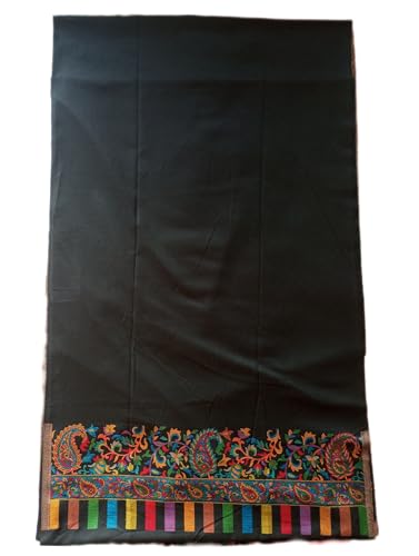 Image of Womens designer woolen suit for women with salwar and kashmiri shawl winter wear kani unstitched fabric set, stylish kurta pant set woollen dress material for women by pure pashmina wooltex