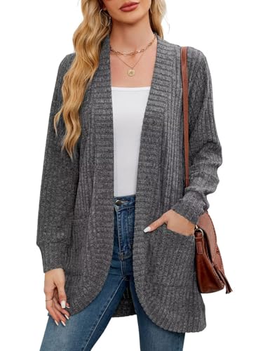 Image of BELAROI Women Plus Size Cardigan Sweater Fall Outfit