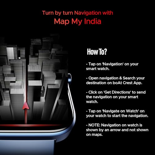 Image of Boat Storm Call 3 w /TBT Navigation, Daily Activity Tracker, DIY Watch Face Studio,700+ Active Modes, 1.83 inch (4.6 cm) HD Display Fitness Smart Watch for Men & Women(Dark Blue)