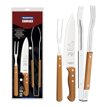 Jogo de Churrasco Tradicional 3 Peças - Tramontina