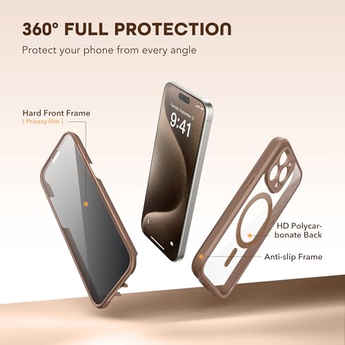 Coque iPhone 15 Pro MagSafe anti-espion pour bloquer les regards indiscrets - 3
