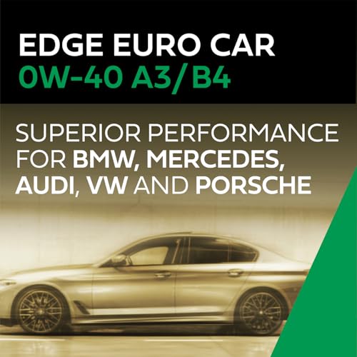 Image of Castrol EDGE Euro 0W-40 A3 /B4 Advanced Full Syn Motor Oil, 5 Qt, 3 Pack