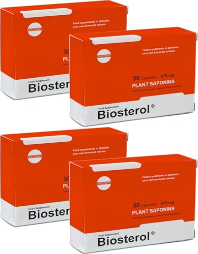 Megabol Biosterol | Natürliche Unterstützung zur Steigerung der Testosteronproduktion | Vierer-Packung - 4x 30 Kapseln (insg. 120 Kapseln)