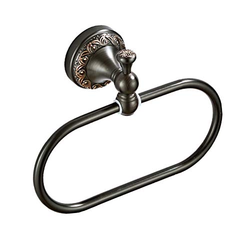 Aothpher Brass Towel Ring Oval Contemporary Bathroom Hand Towel Holder Wall MountedOil Rubbed Bronze Finish